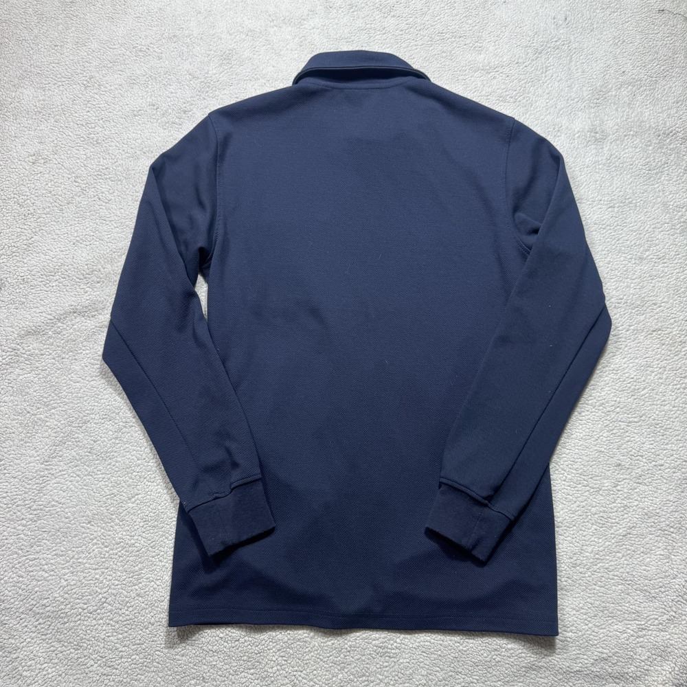 Only & Sons Overshirt Mens Large Navy Blue Full Zip Collar Pocket Stretch Casual - Picture 9 of 12